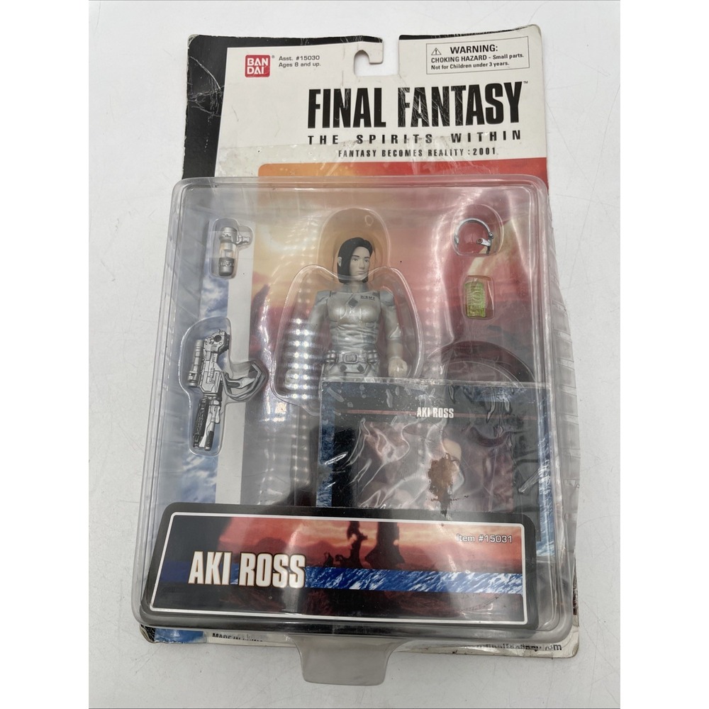 FINAL FANTASY SPIRITS WITHIN (2000) -- Aki Ross Action Figure -- On Card